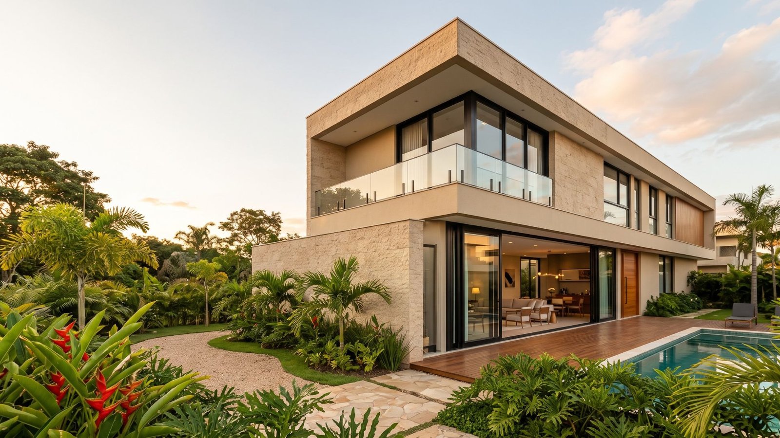 Fachada residencial valorizada por tintas e revestimentos